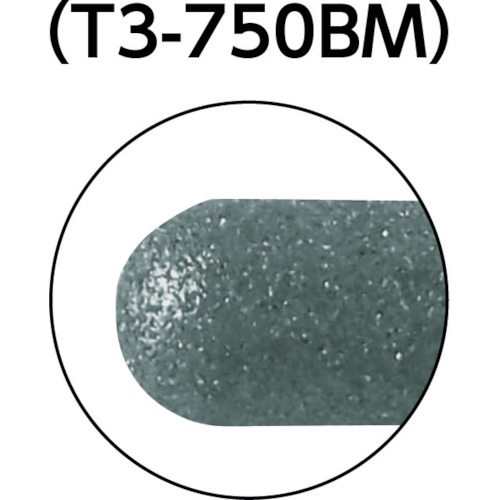 CBNインターナルバー円筒先丸 Φ5.0X刃長10X軸3mm【T3-750BM】