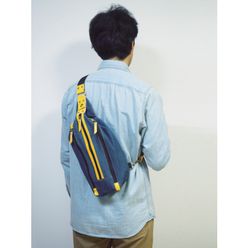 デニムボディバッグ ブルー【TDC-B201】