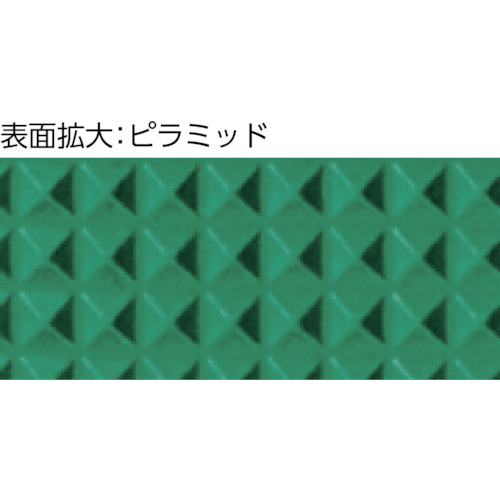 ワゴン用マット ピラミット 360X360用 グリーン【WM-33P-GN】
