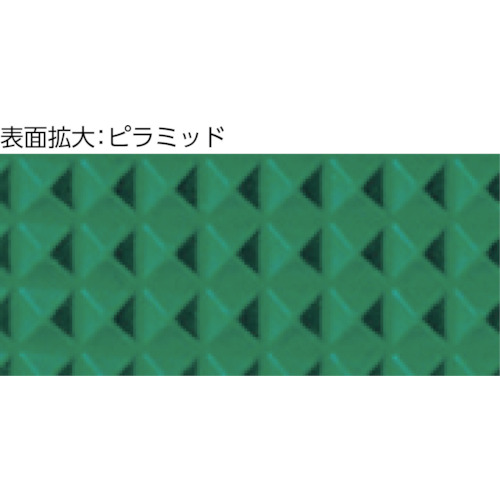 ワゴン用マット ピラミット 600X400用 グリーン【WMP-64P-GN】