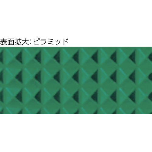 ワゴン用マット ピラミット 600X400用 グリーン【WMP-64P-GN】