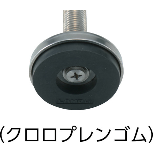 ステンレス鋼製アジャスター エチレンプロピレンゴム M10×50【ADWHS40-10-50】
