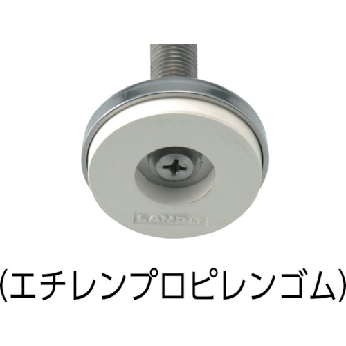ステンレス鋼製アジャスター エチレンプロピレンゴム M10×50【ADWHS40-10-50】