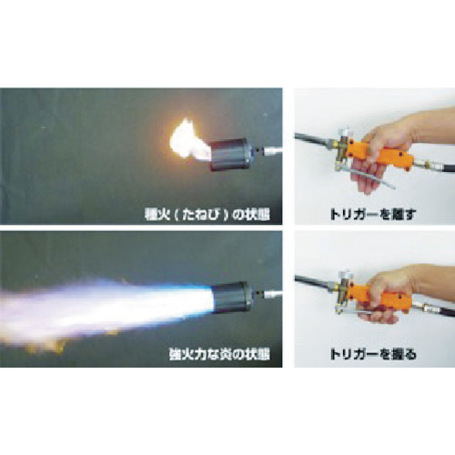 トリガー式プロパンバーナー L-7T【L-7T】