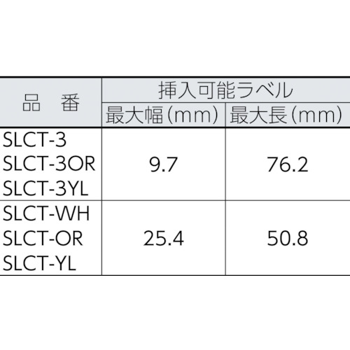 ラベルホルダー 白 (25個入)【SLCT-3】