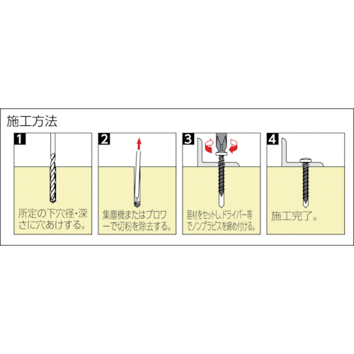 ノンプラビス ステンレス サラ Bドリルナシ FS-525DN 60本入【FS-525DN】