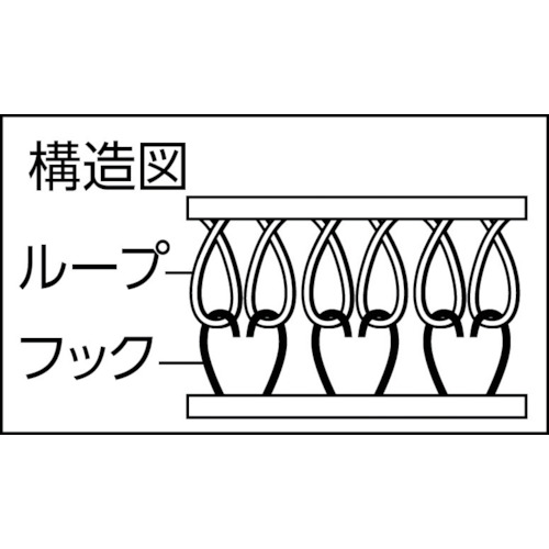 マジックテープセット 強粘着 16mm×1m 黒(1巻=1セット)【TMSD-16-BK】