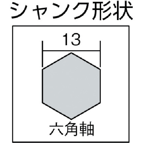 デルタゴンビット(六角軸) D12X280L【0032-1165】