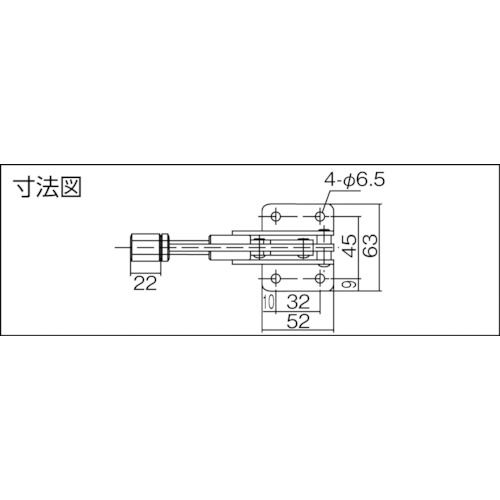 横押し型トグルクランプ(31404)【ISK-50A0】