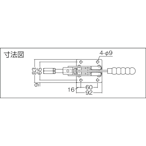 横押し型トグルクランプ(31409)【ISK-51BM0】
