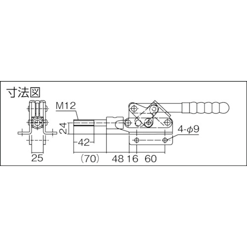 横押し型トグルクランプ(31410)【ISK-51BSM0】