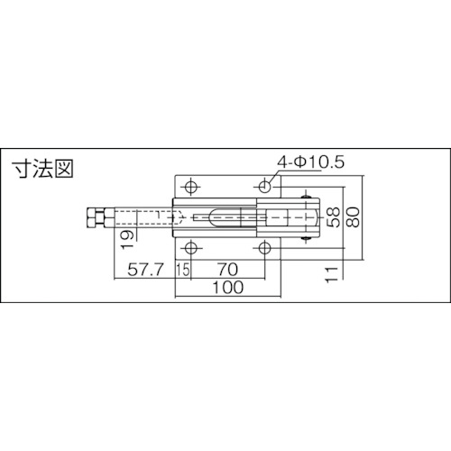 横押し型トグルクランプ(31454)【ISK-51MB0】