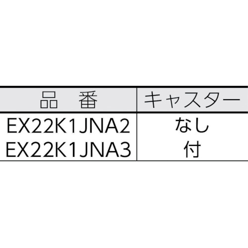 防音型発電機 2.2kVA(交流専用)車輪無【EX22K1JNA2】
