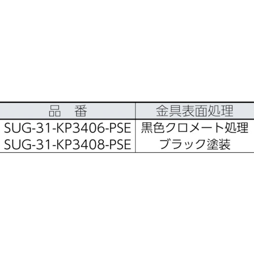ダーコ3輪タイプキャスター(200-025-060)【SUG-31-KP3406-PSE】