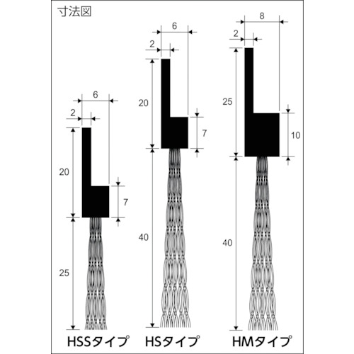 バーカットHSタイプ BF6-HS 1M NH40 PP0.2黒【21040601】
