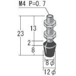 ゴム付ステンレスボルト M4X13【RBT-4S-SUS】