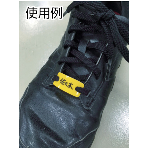 靴用ネームプレート10枚入 赤【TSNP-R】