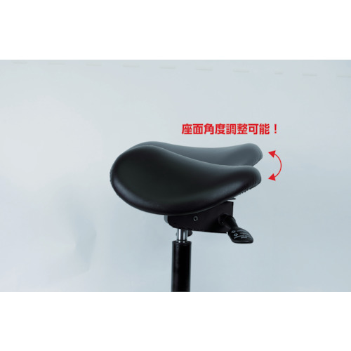 作業用チェア サドル型 角度調整機能付 Φ570XH570-760【WCS-570】