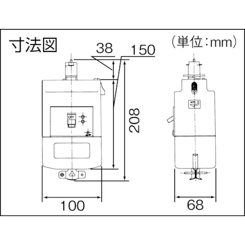 漏電ブレーカ付プラグ 3P30A30mA DH24832K1 パナソニックエコ