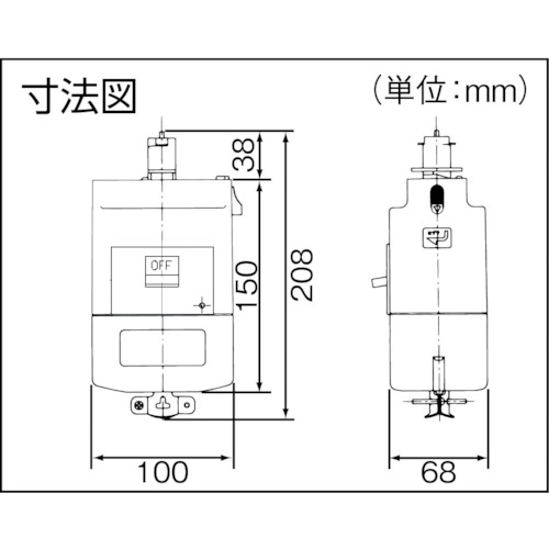 モータブレーカ付プラグ 3.7kW用【DH24877K1】