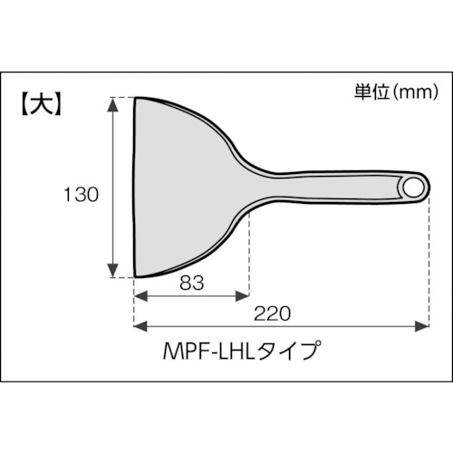 MPFポリヘラ 5個入 黒色系 (9686-01)【MPF-LHL-BK】