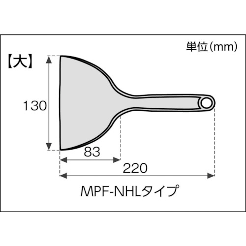 MPFナイロンヘラ 5個入 赤色系 (9687-06)【MPF-NHL-RE】