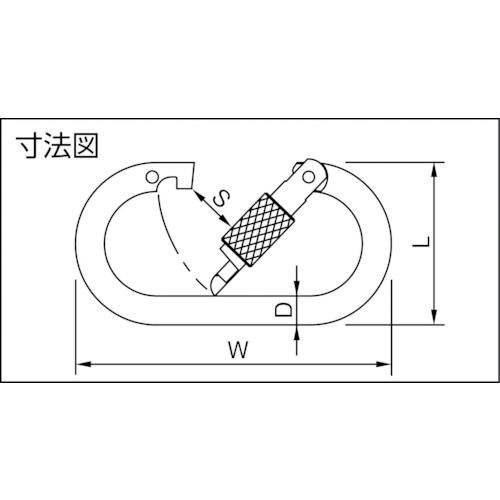 カラビナ ステンカラーマーク【KA10R-S】