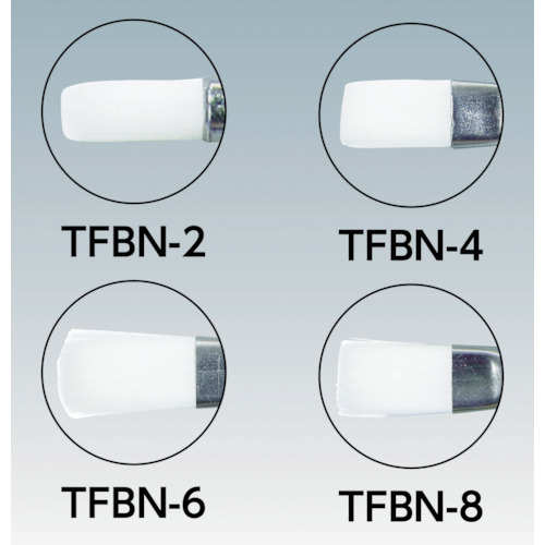 塗装用平筆 5本組 アクリル 2号 金具幅3mm 毛丈7mm 全長【TFBN-2】