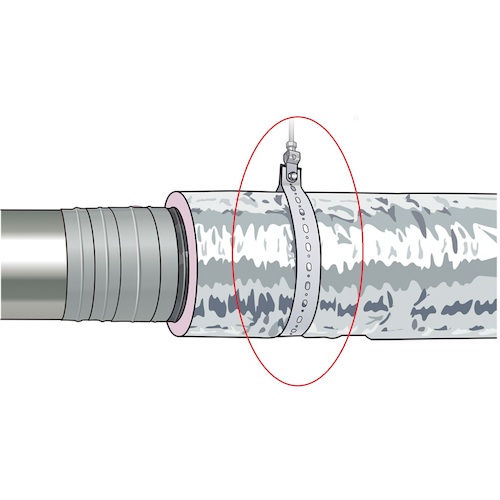 フレキバンド用ストラップ(吊バンド)50mm幅X30m巻【PE-5030】