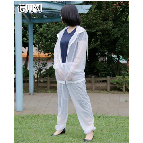 虫よけメッシュパンツ フリーサイズ ホワイト【MPT-W】