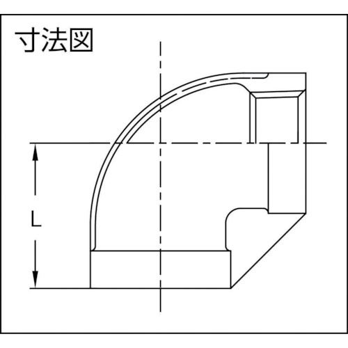 ねじ込み管継手 SUS 90°エルボ 20A【TLL-20A】