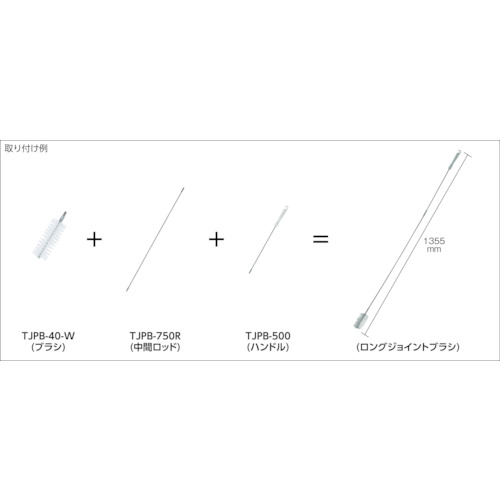 ジョイントブラシ 50mm HACCP対応 ブルー【TJPB-50-B】