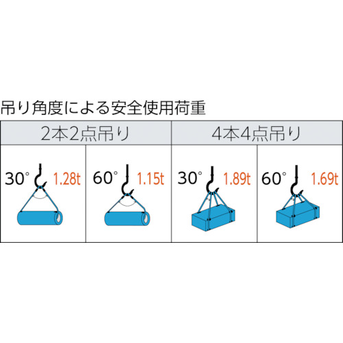 ワイヤーロープスリング Aタイプ アルミロック 9mmX2.5m【TWAL-9S2.5】
