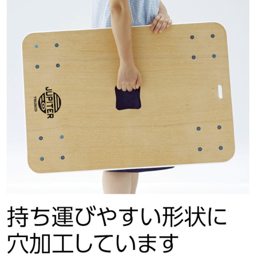 木製平台車 ジュピター 800X550 φ100 300kg【JUP-800-300】