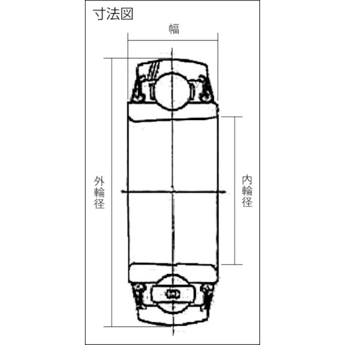 ユニット用玉軸受【UK206D1】