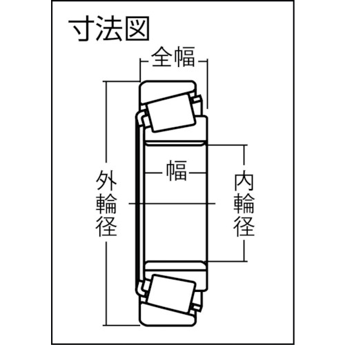 円すいころ軸受【30322U】