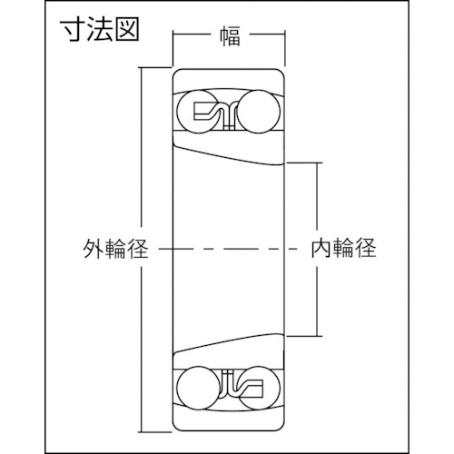 自動調心玉軸受【1216SKC3】
