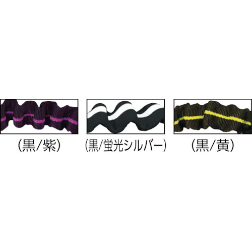 じゃばら式ランヤード タフアルミ自在環-小フック 1500mm 橙/反射【LJANWO-MF】