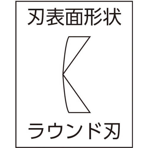 片刃プラスチックニッパ150mm(ラウンド刃)【HP940-150XR】