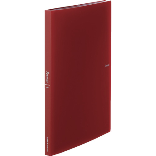 クリアーファイル フォーマット透明40P赤 8172TW-RED キングジム製