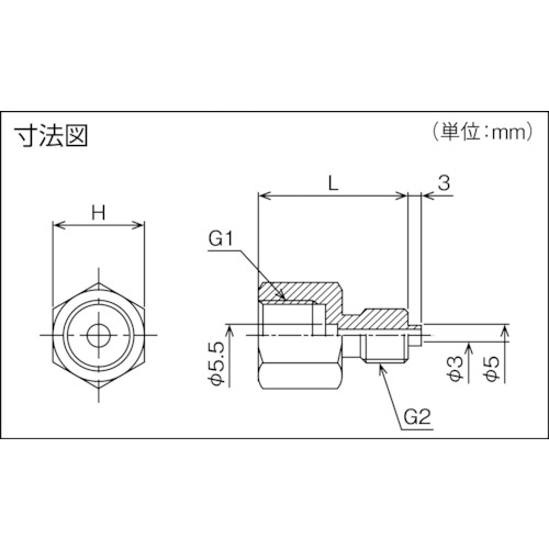 圧力計用ソケット(SUS316) 04103701【OJ-233】