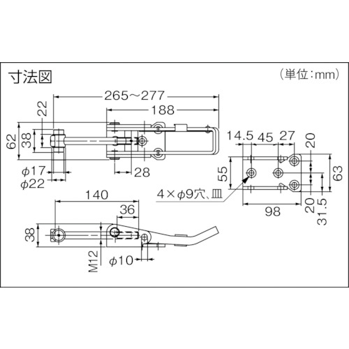 120-040-499 超強力ロック解除防止機構付ファスナー【TF804TLC】
