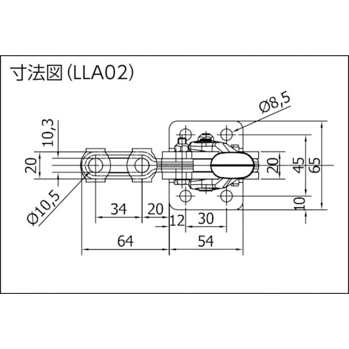 B スピーディブロック 重荷重 縦型 LLA02【LLA02】