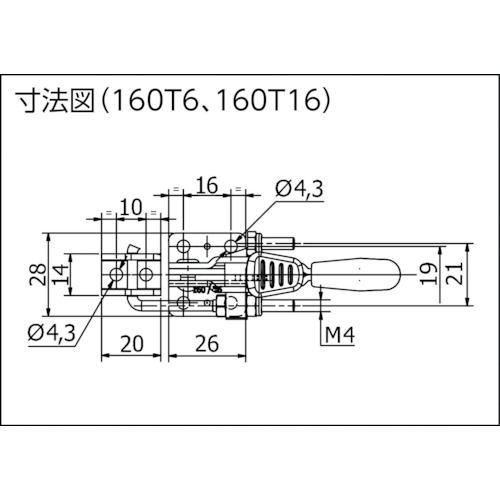 B スピーディブロック 引型 ステンレス 160T16【160T16】