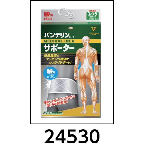 バンテリンサポーター 腰用ふつうサイズ(シャイニンググレー)【24530】