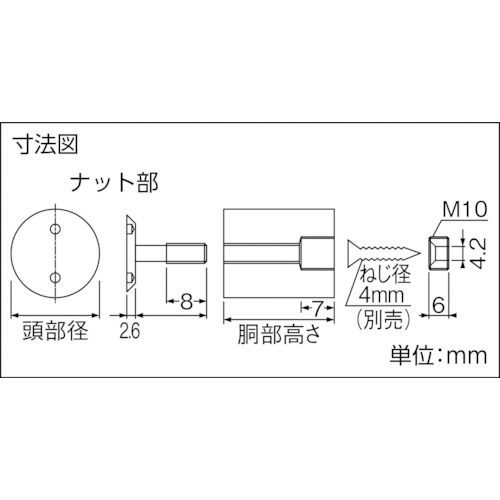フラットサインナット用工具 Φ16用 【SN-AA481】