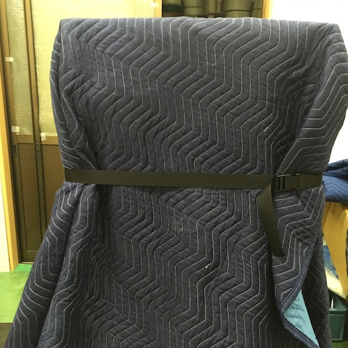 強力ストレッチベルト 38mm×2m バックル ネイビー【SBR-326】