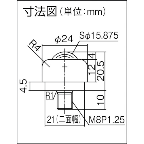 ゴミ排出穴付 上向き用 スチール製 PV20BH【PV20BH】