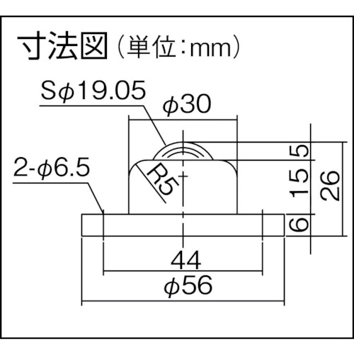 ゴミ排出穴付 上向き用 ステンレス製 PV50FHS【PV50FHS】