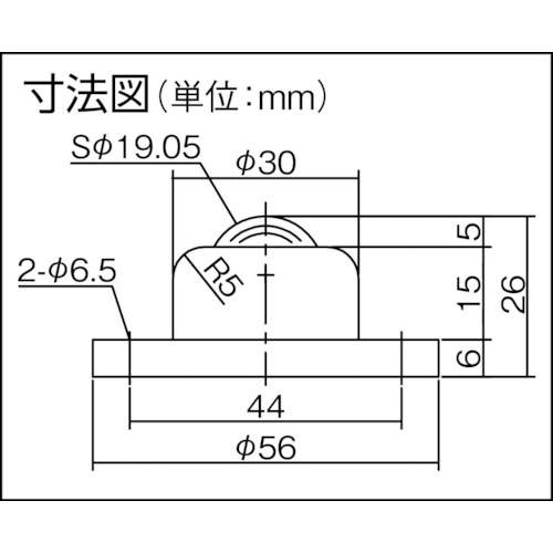 上向き・下向き兼用 ステンレス製 PV50FS【PV50FS】